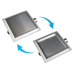 Odpływ liniowy Balneo SQ-DRAIN 15x15 stal nierdzewna